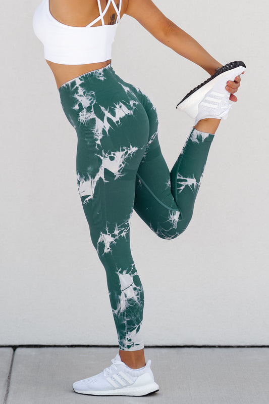 TIE-DYE CONTOUR LEGGINGS