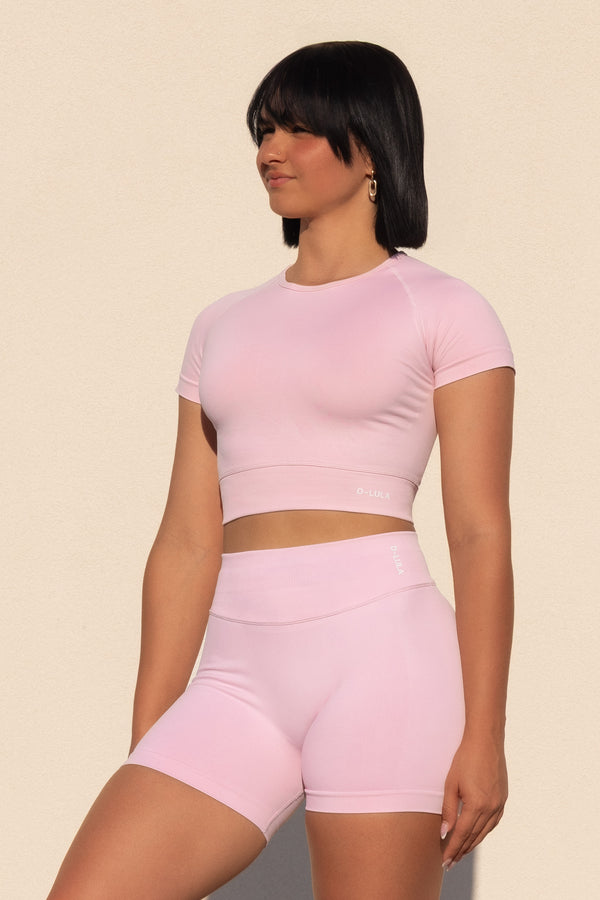 SHAPE CROP TOP BUBBLEGUM PINK