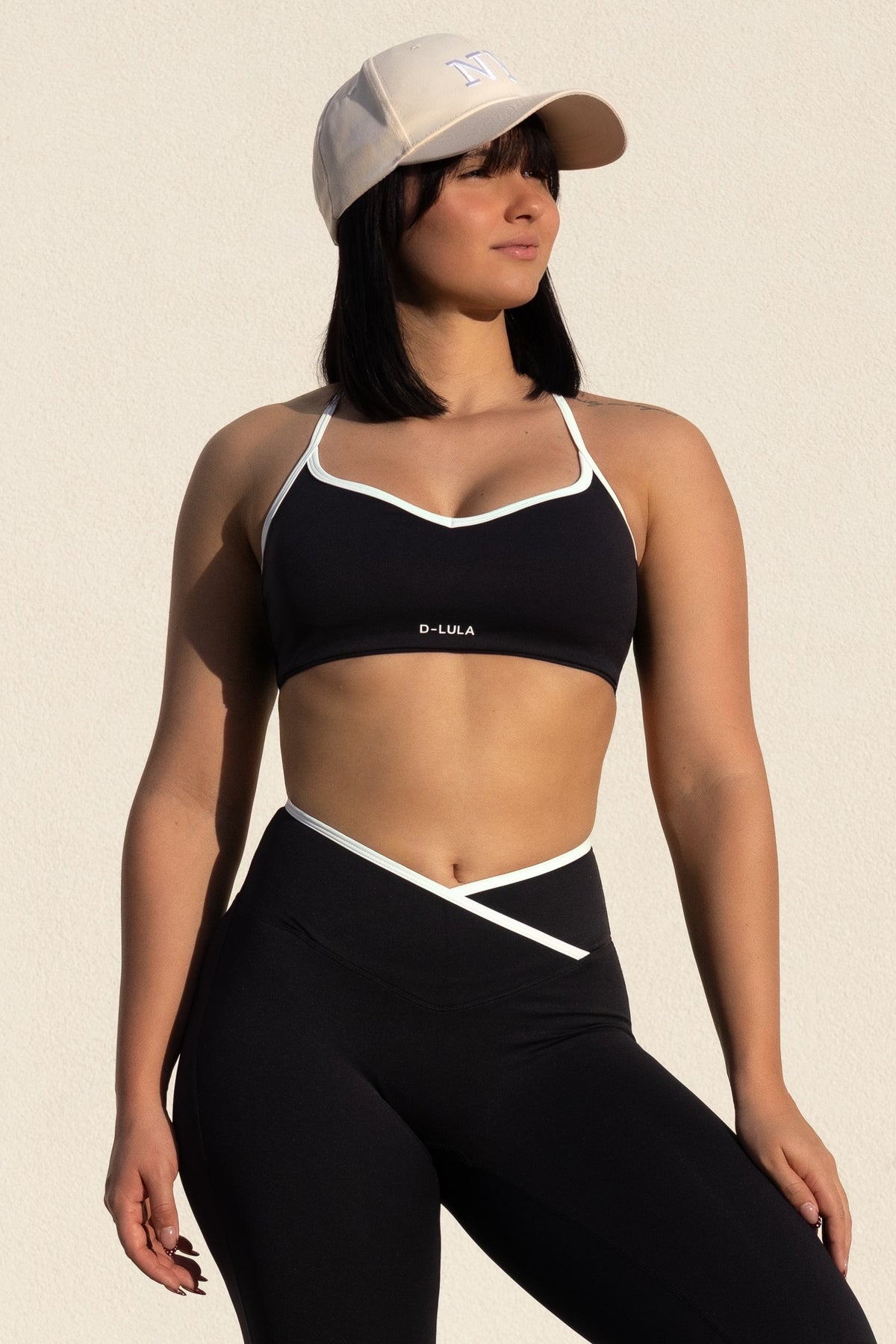 LINE SPORTS BRA in black, image 3