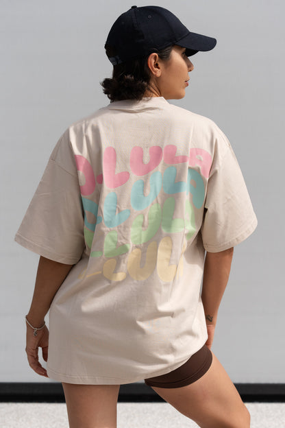 APRICOT T-SHIRT-OVERSIZED