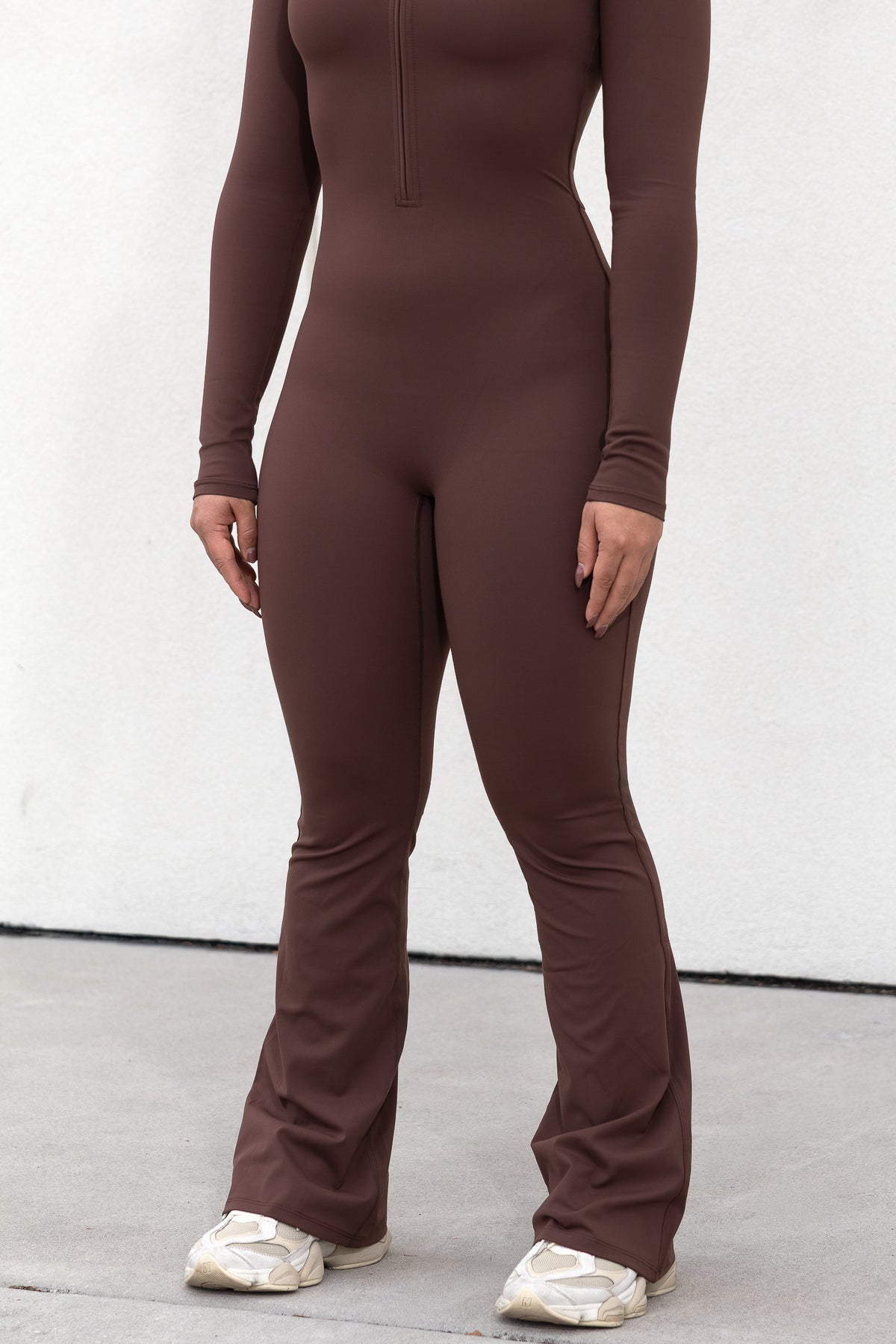 SCULPT JUMPSUIT in brown, image 5