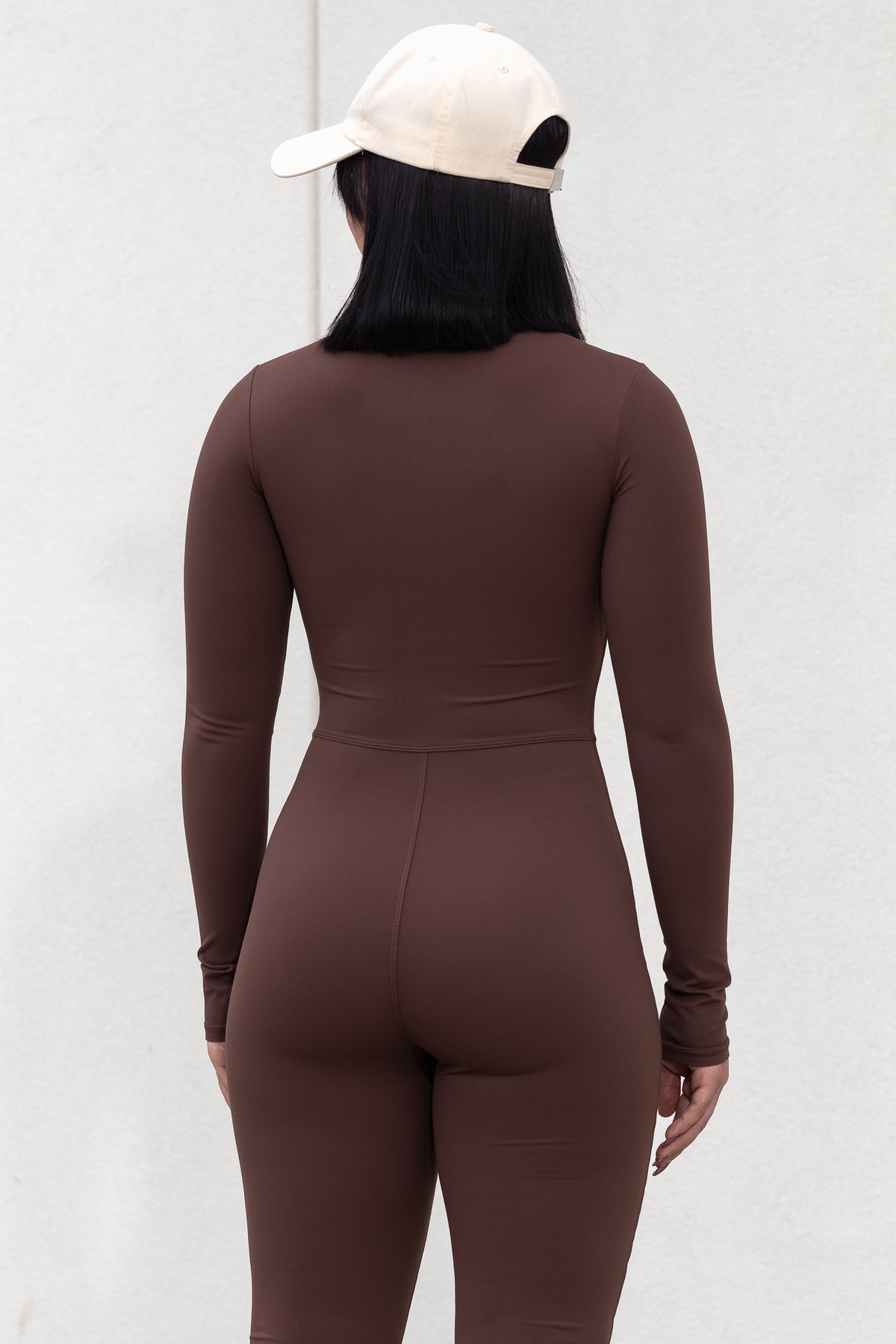 SCULPT JUMPSUIT in brown, image 3