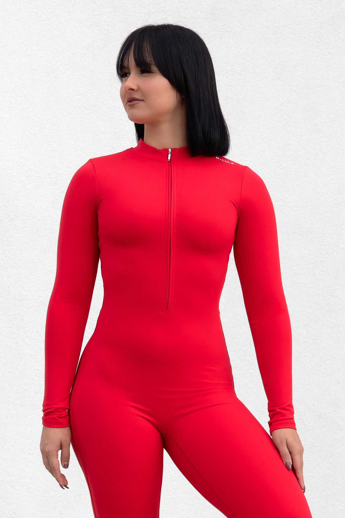 SCULPT JUMPSUIT in red, image 2