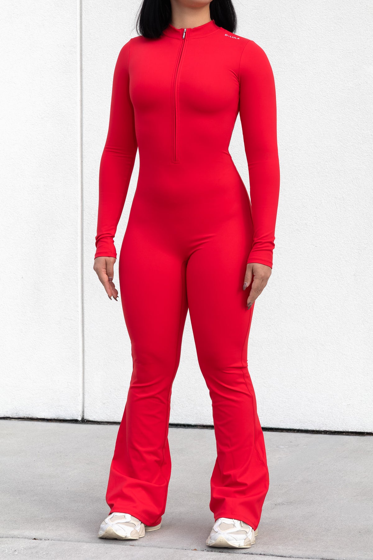 SCULPT JUMPSUIT in red, image 4