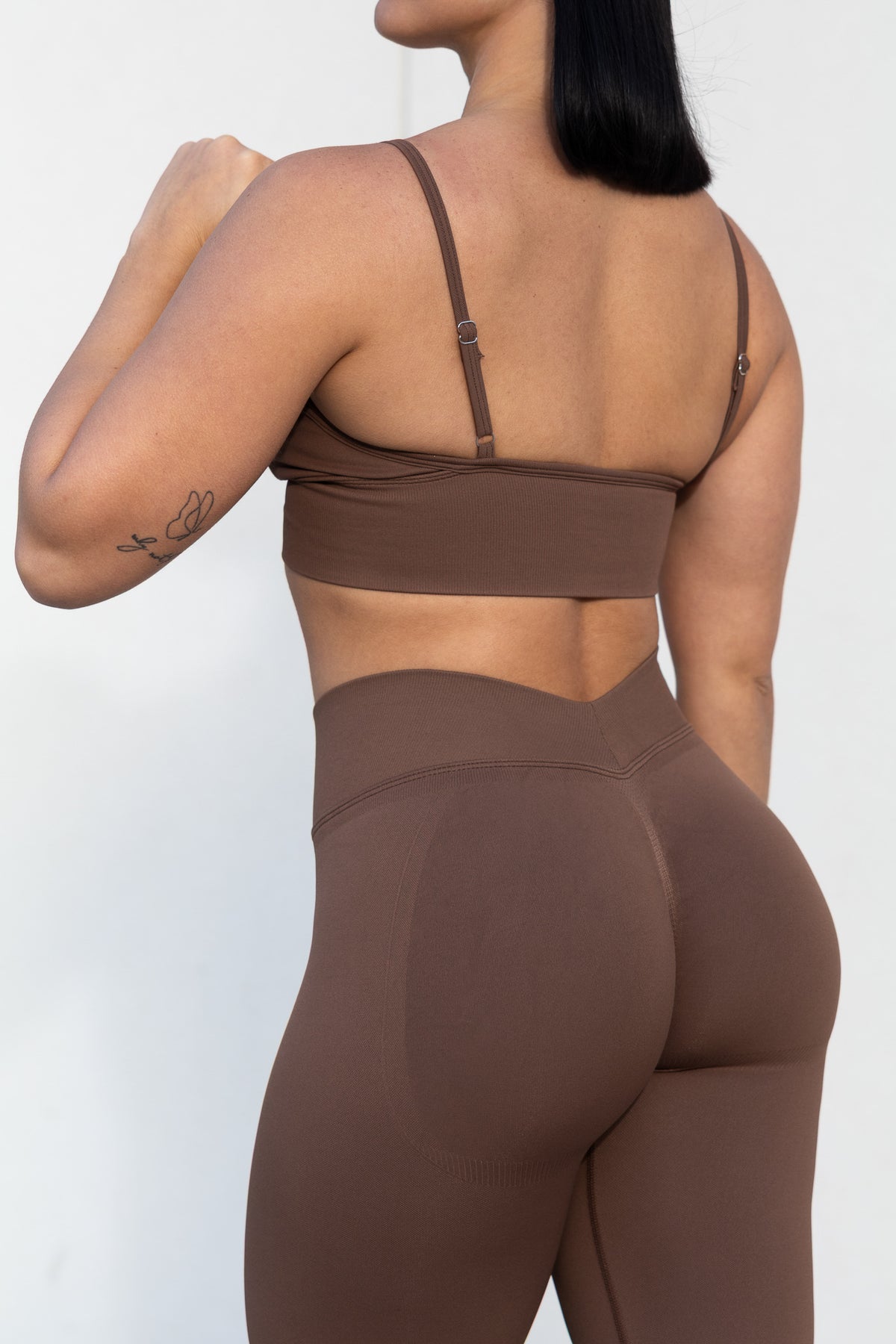 CURVE SPORTS BRA in brown, image 2