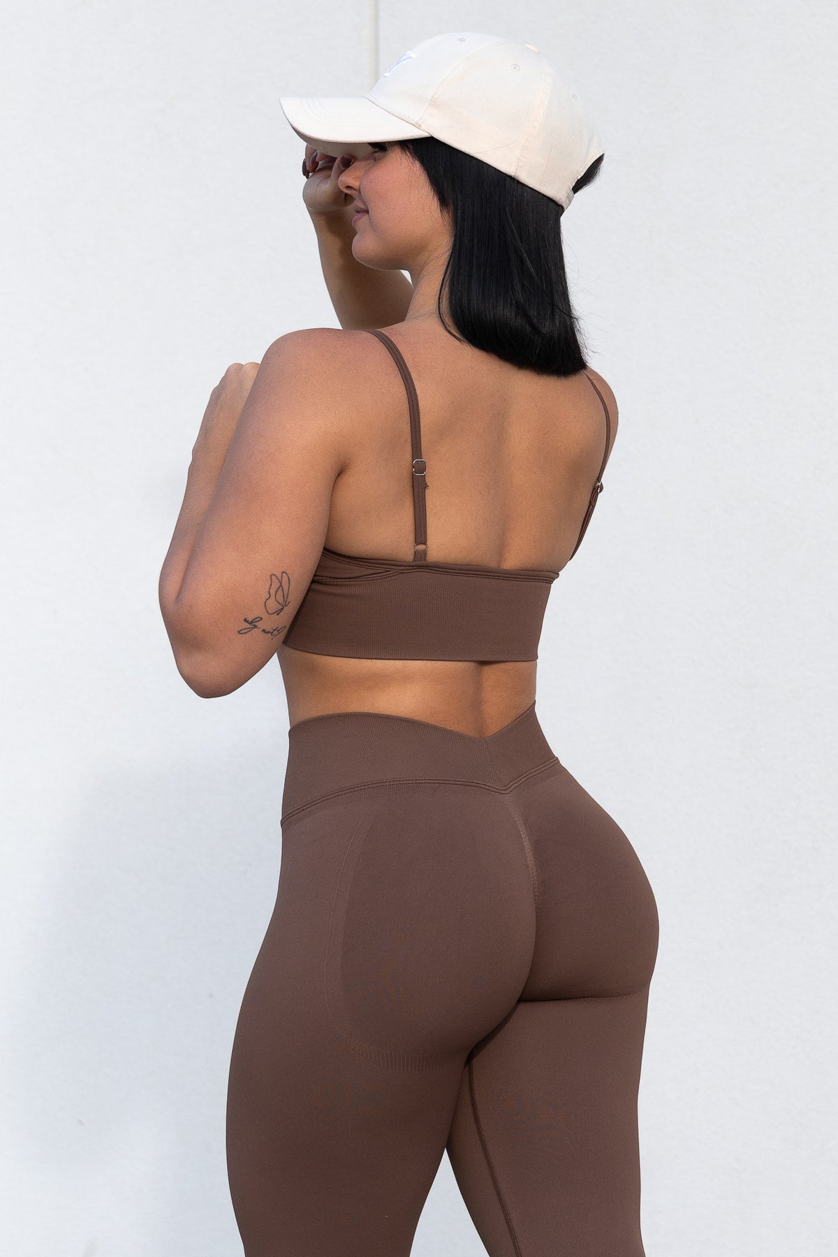 CURVE SPORTS BRA in brown, image 4