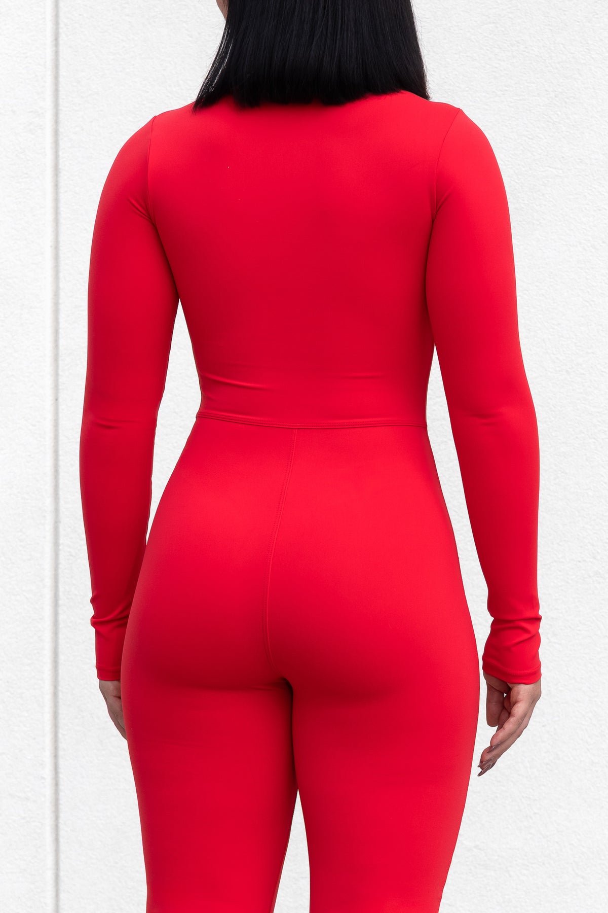 SCULPT JUMPSUIT in red, image 5