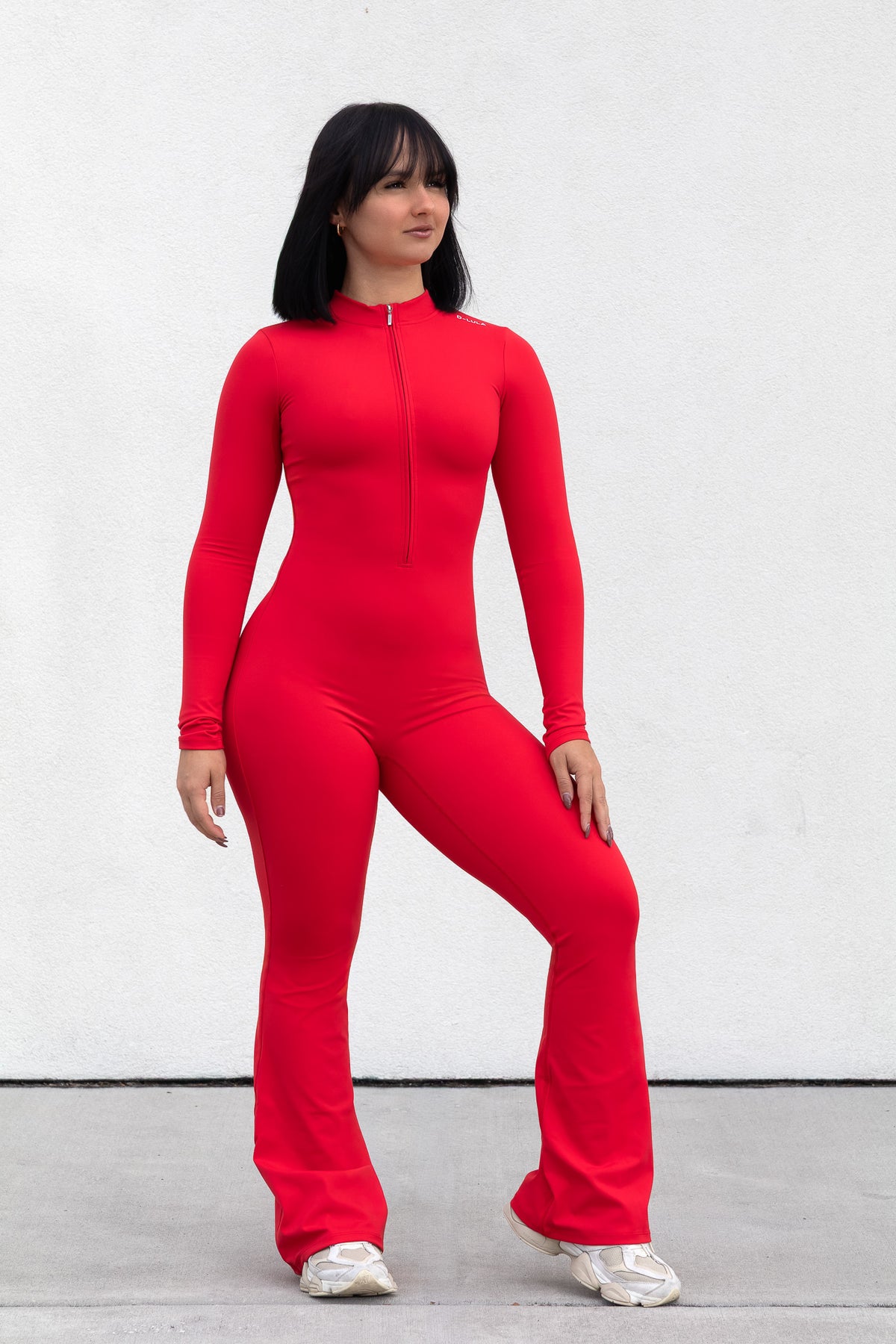 SCULPT JUMPSUIT in red, image 7