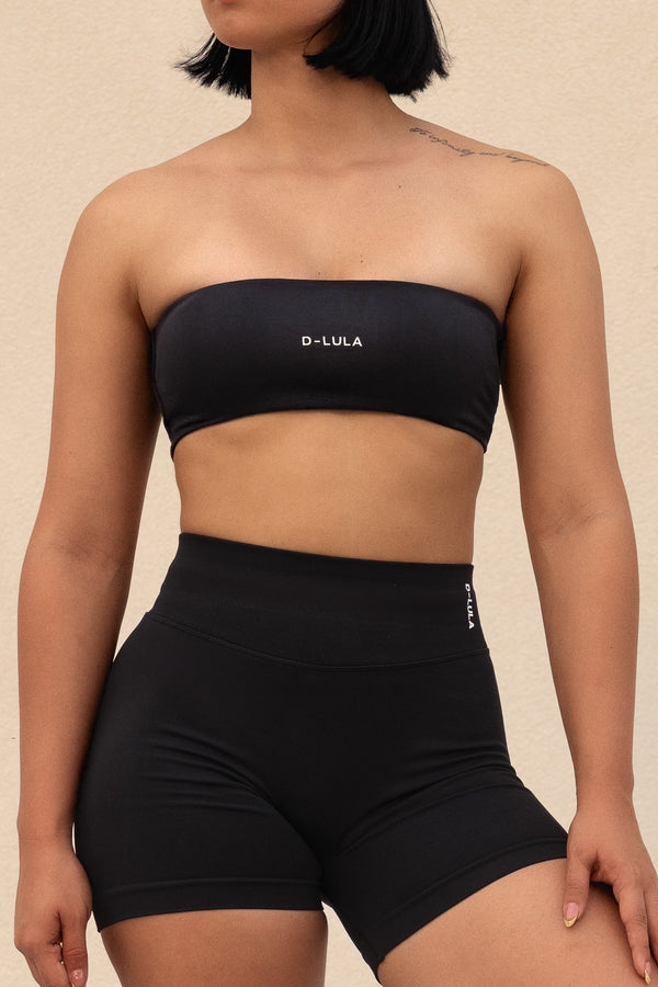 FIT-AURA BANDEAU SPORTS BRA BLACK