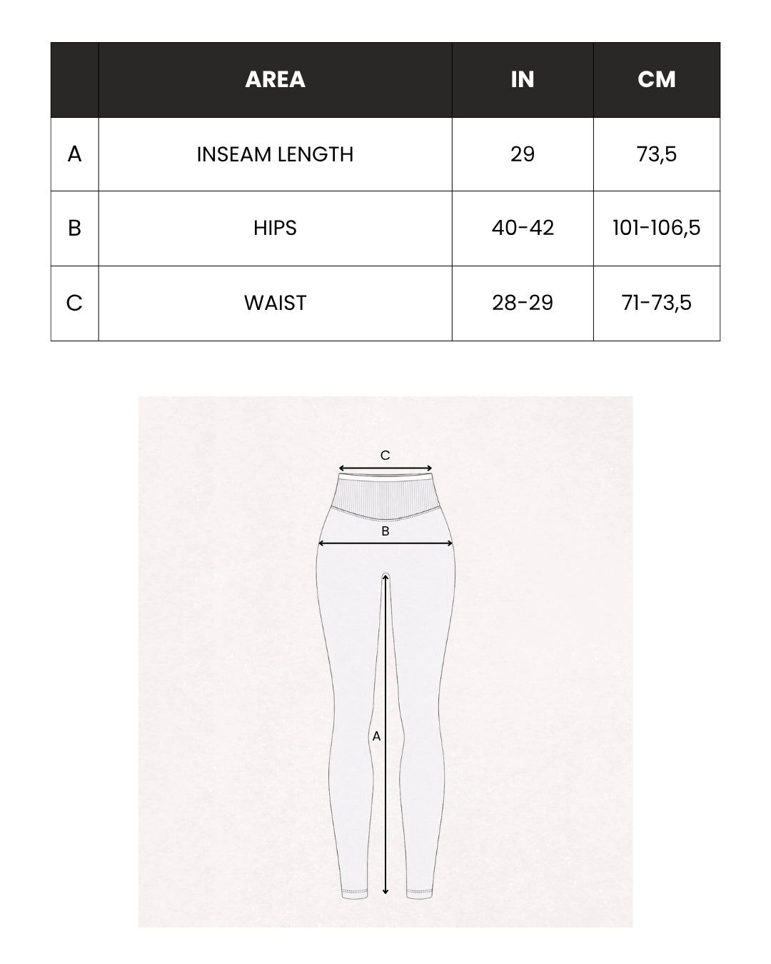 Size guide M