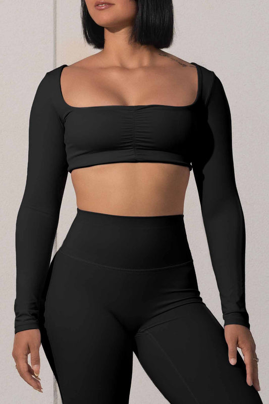 LUXE MOTION LS CROP TOP