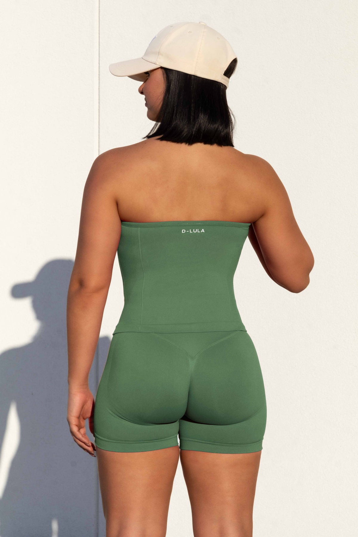 SHAPE LONGLINE TOP in green, image 2