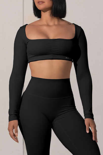 LUXE MOTION LS CROP TOP