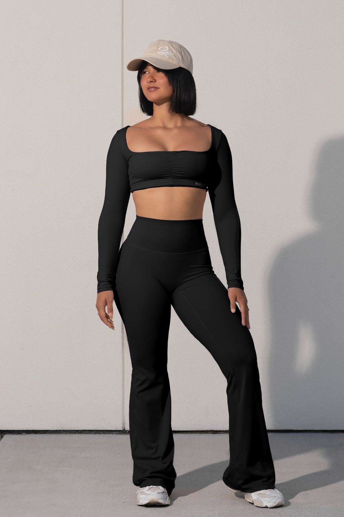 LUXE MOTION LS CROP TOP in black, image 6