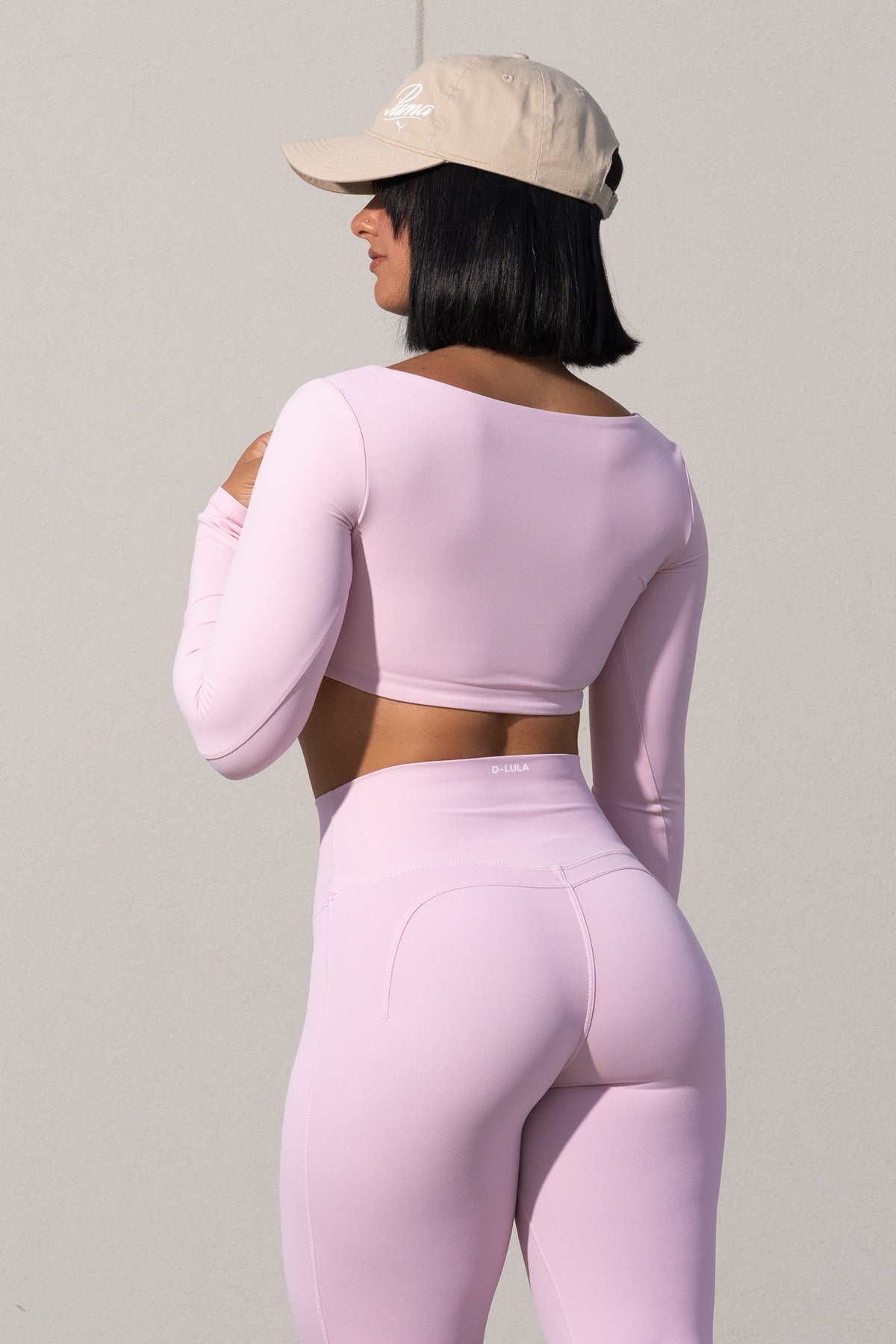 LUXE MOTION LS CROP TOP in pink, image 4