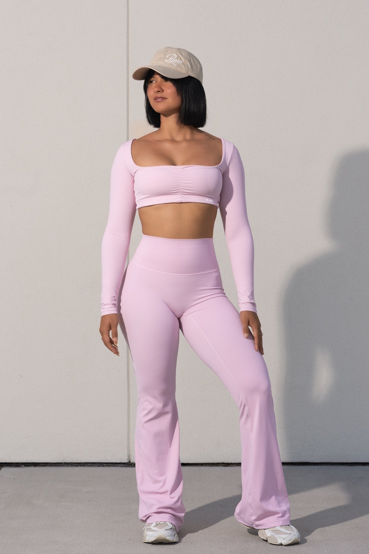 LUXE MOTION LS CROP TOP in pink, image 5