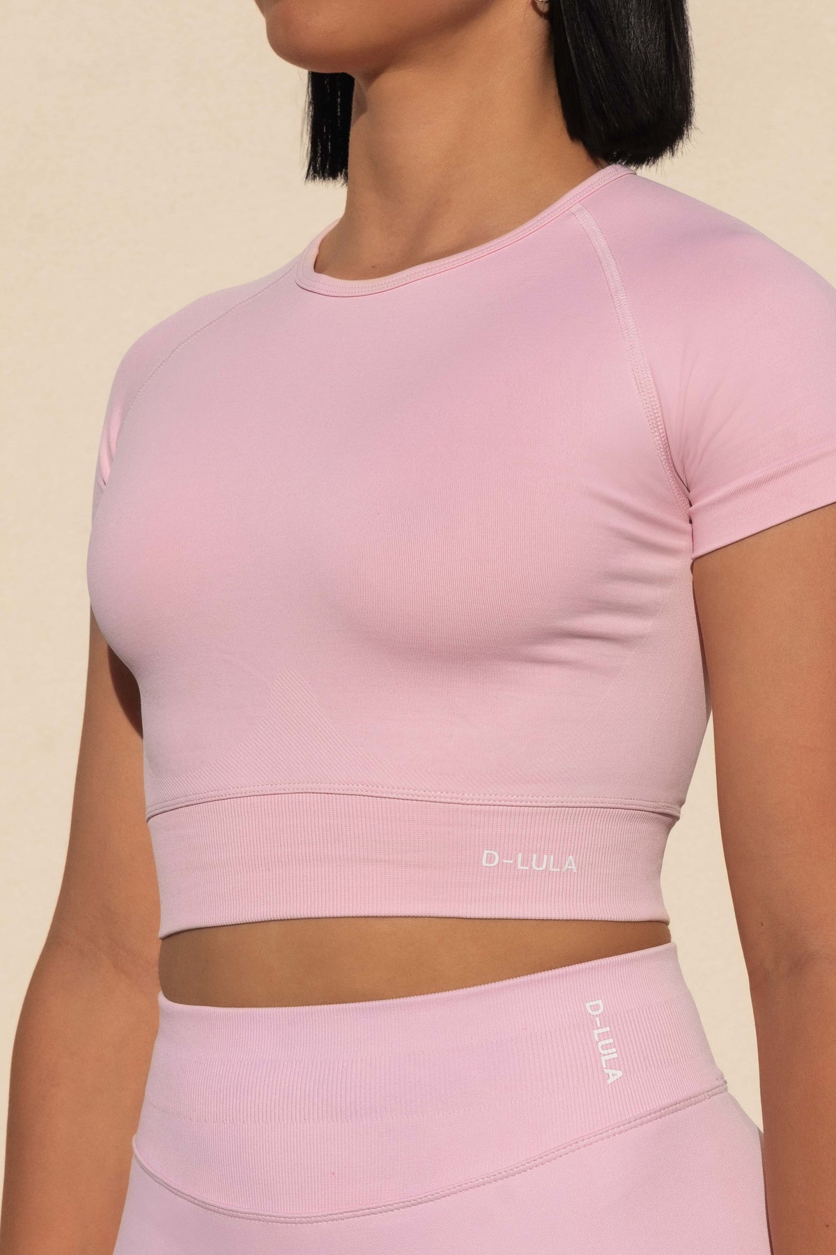 SHAPE CROP TOP in bubblegum pink, image 3