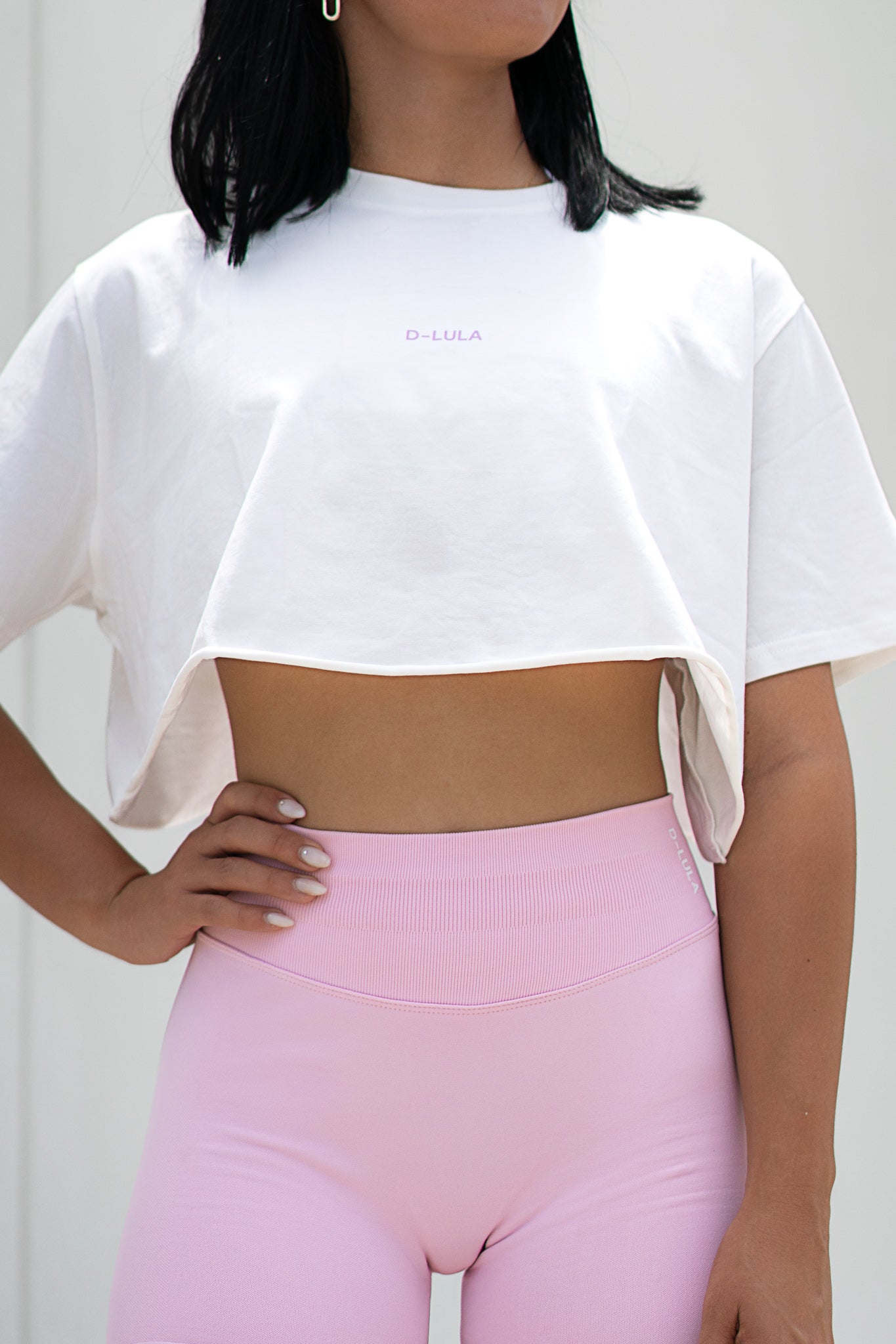 BONE WHITE CROP TEE - OVERSIZED