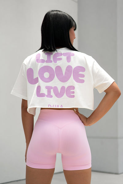 IVE着用 [DIMANCHE] RAVETY CROP T-SHIRT ○○DIMANCHE○○RAVETY CROP T-SHIRT (DIMANCHE/Tシャツ