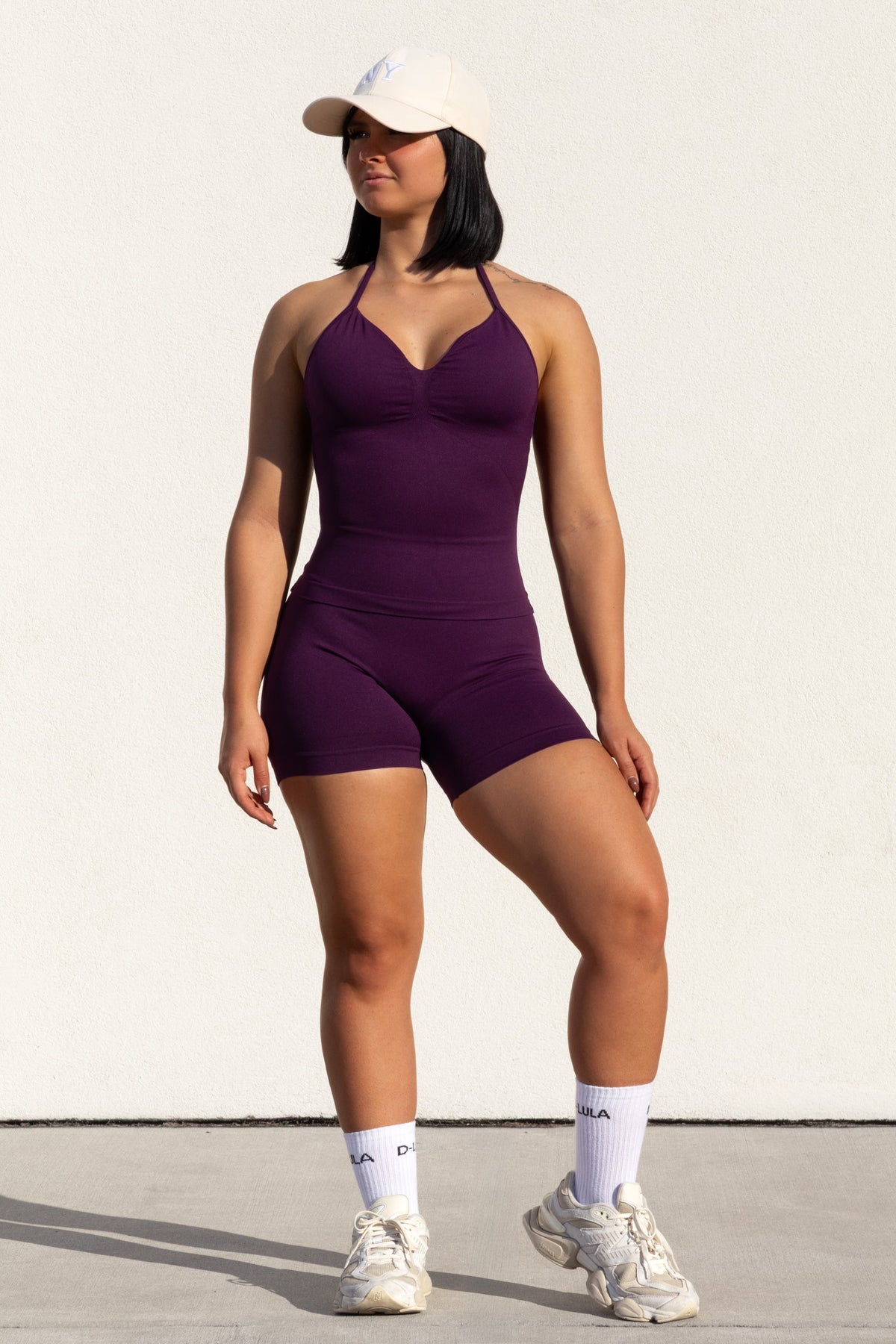 SHAPE LONGLINE TOP in purple, image 4