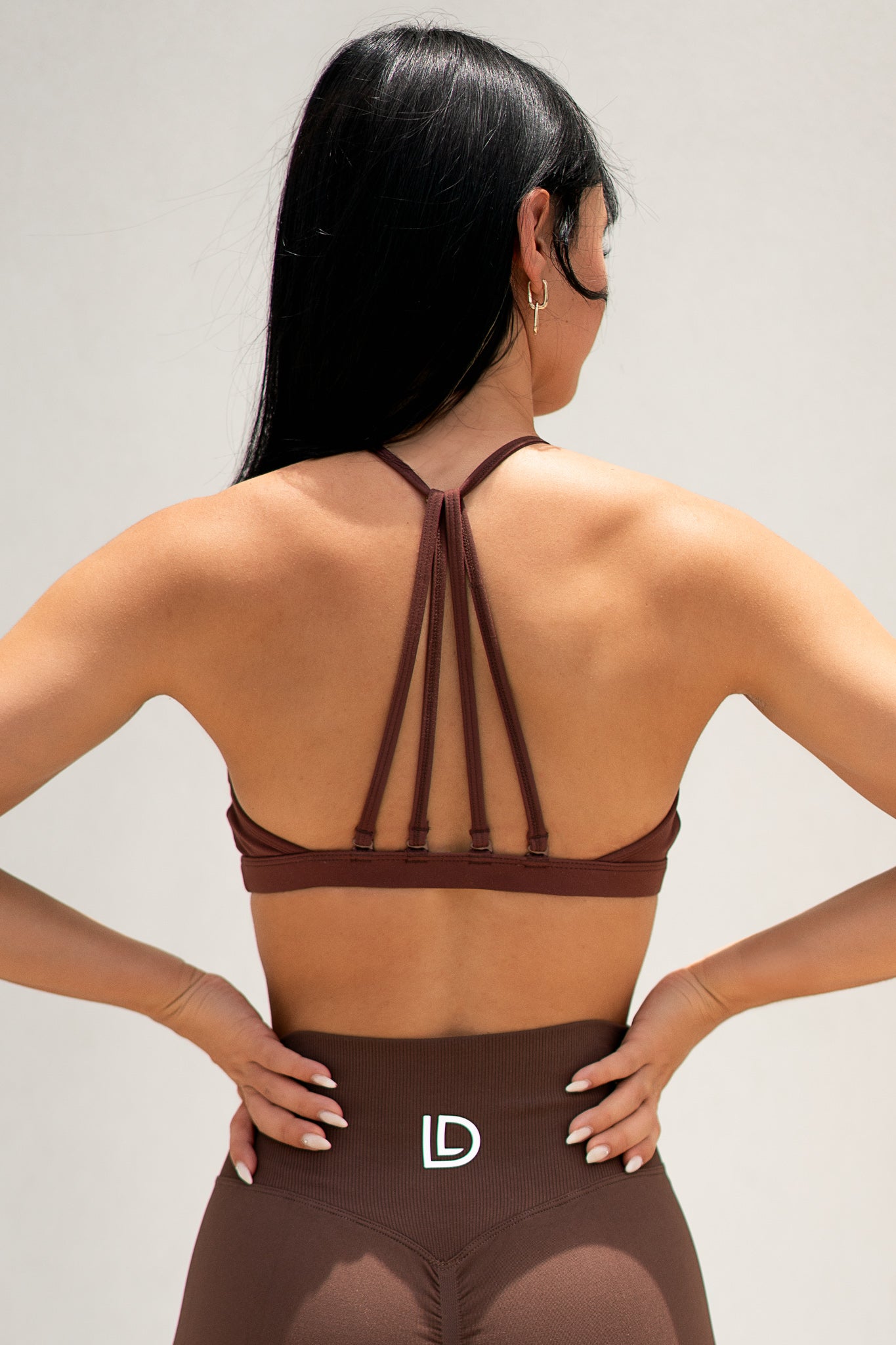 CHESTNUT BROWN NOVA MINIMAL SPORTS BRA