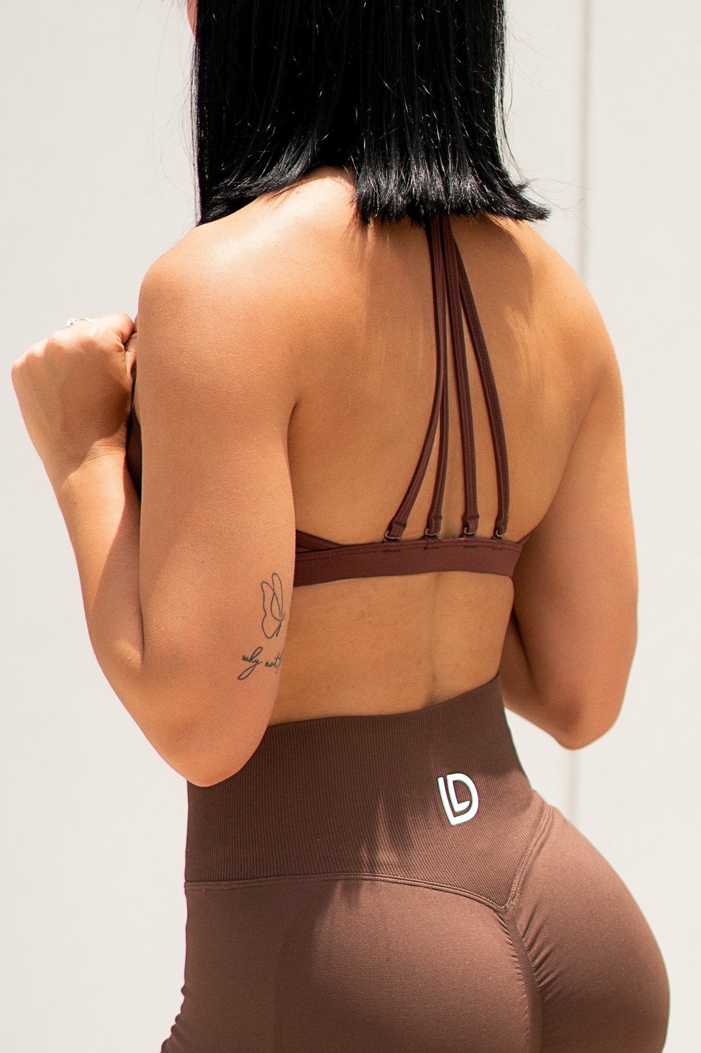 CHESTNUT BROWN NOVA MINIMAL SPORTS BRA