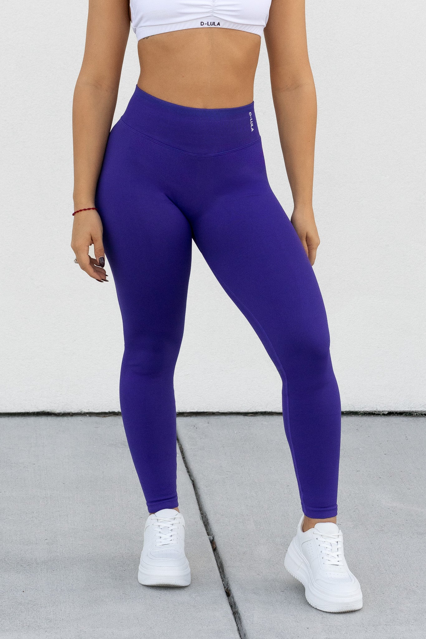 DEEP PURPLE SHAPE LEGGINGS - SCRUNCH