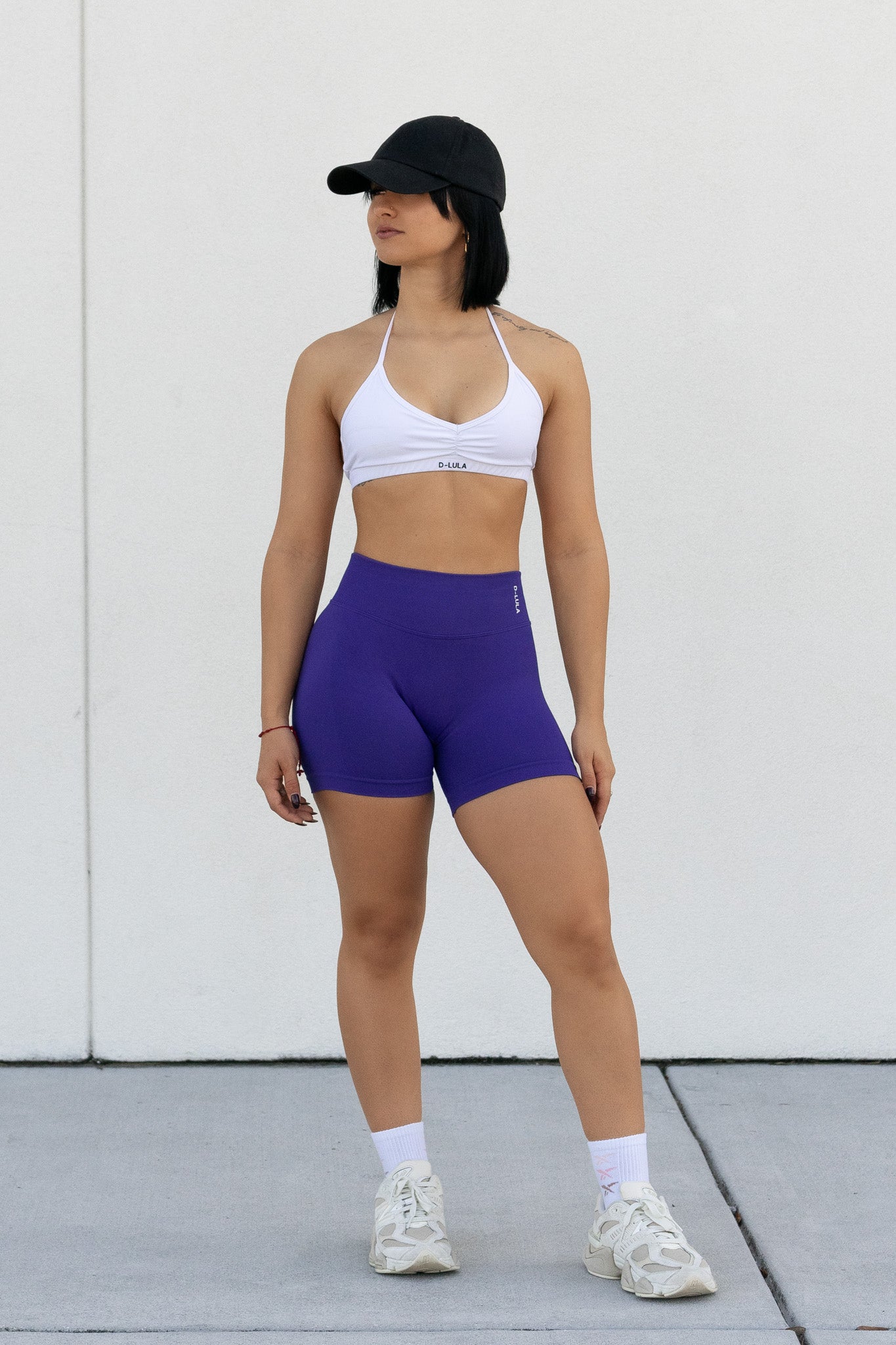 DEEP PURPLE SHAPE SHORTS - SCRUNCH