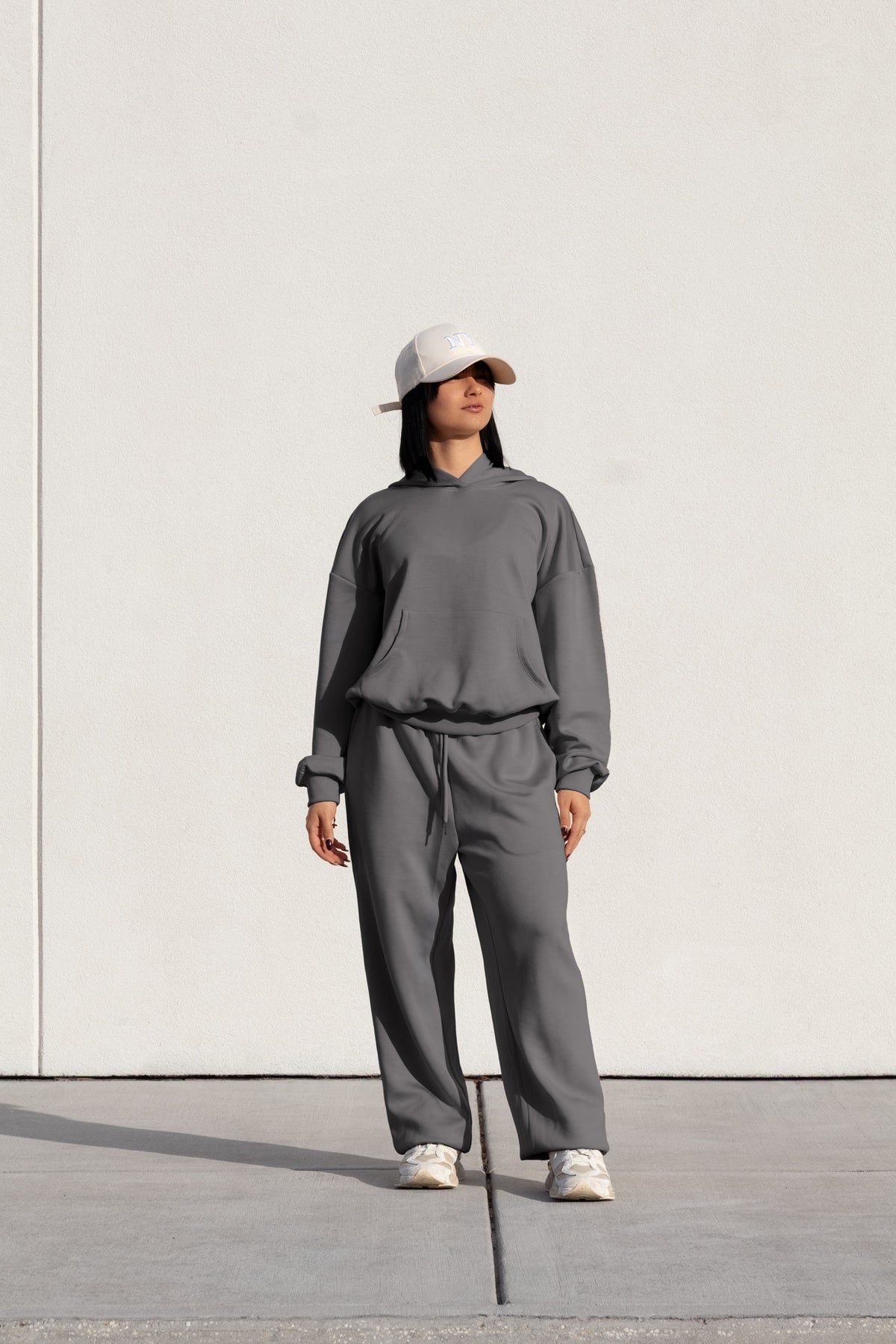 CLOUDFIT HOODIE in gray, image 6