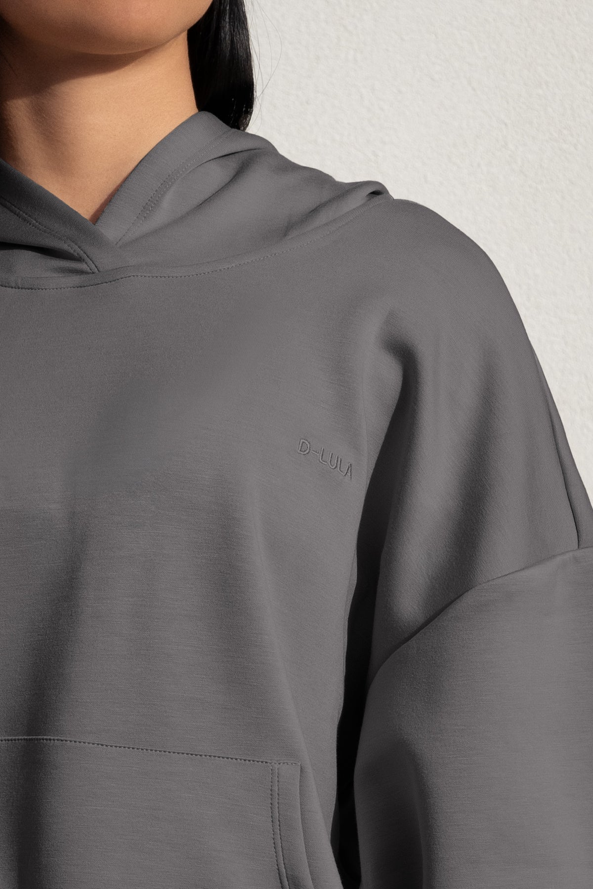 CLOUDFIT HOODIE in gray, image 3