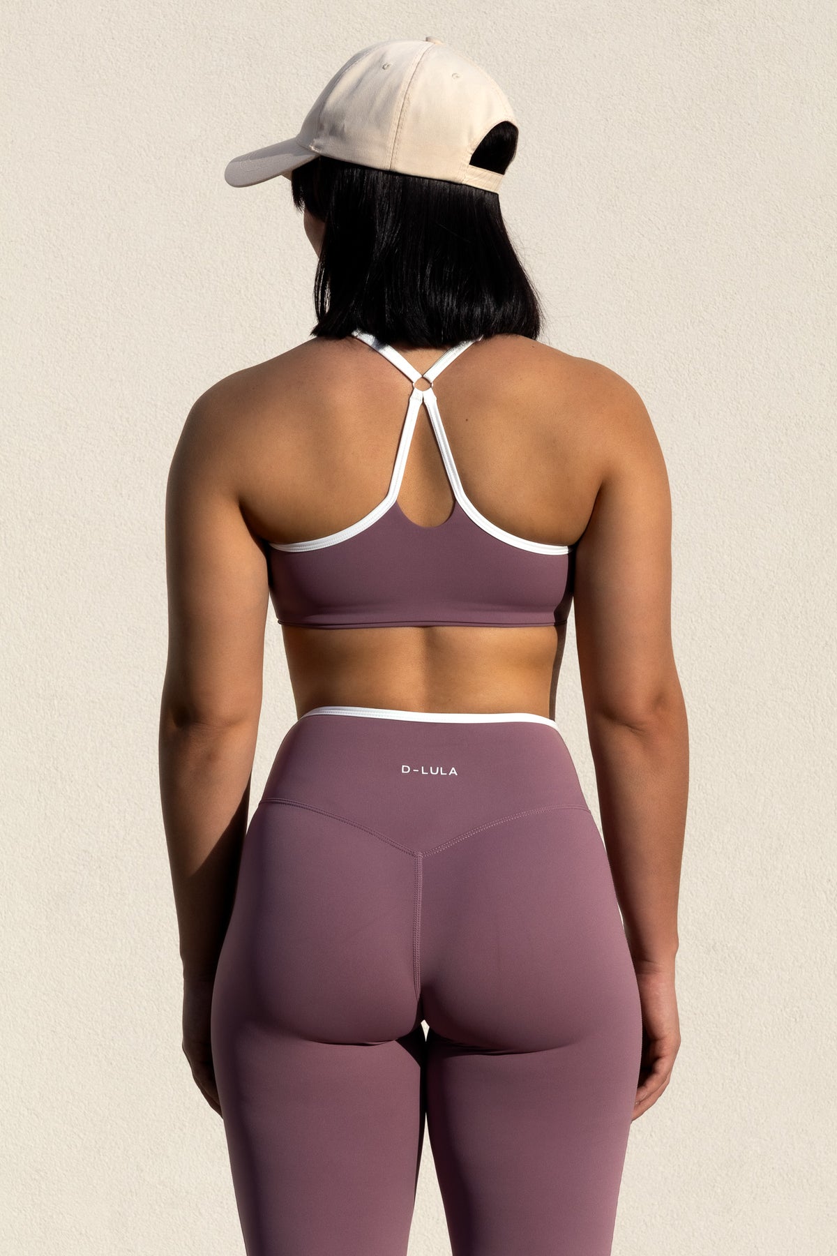 LINE FLARE LEGGINGS in purple, image 4
