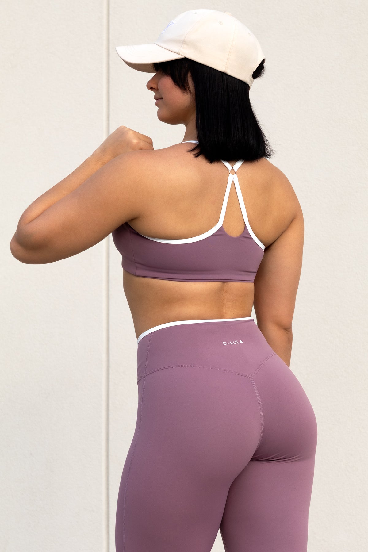 LINE FLARE LEGGINGS in purple, image 6