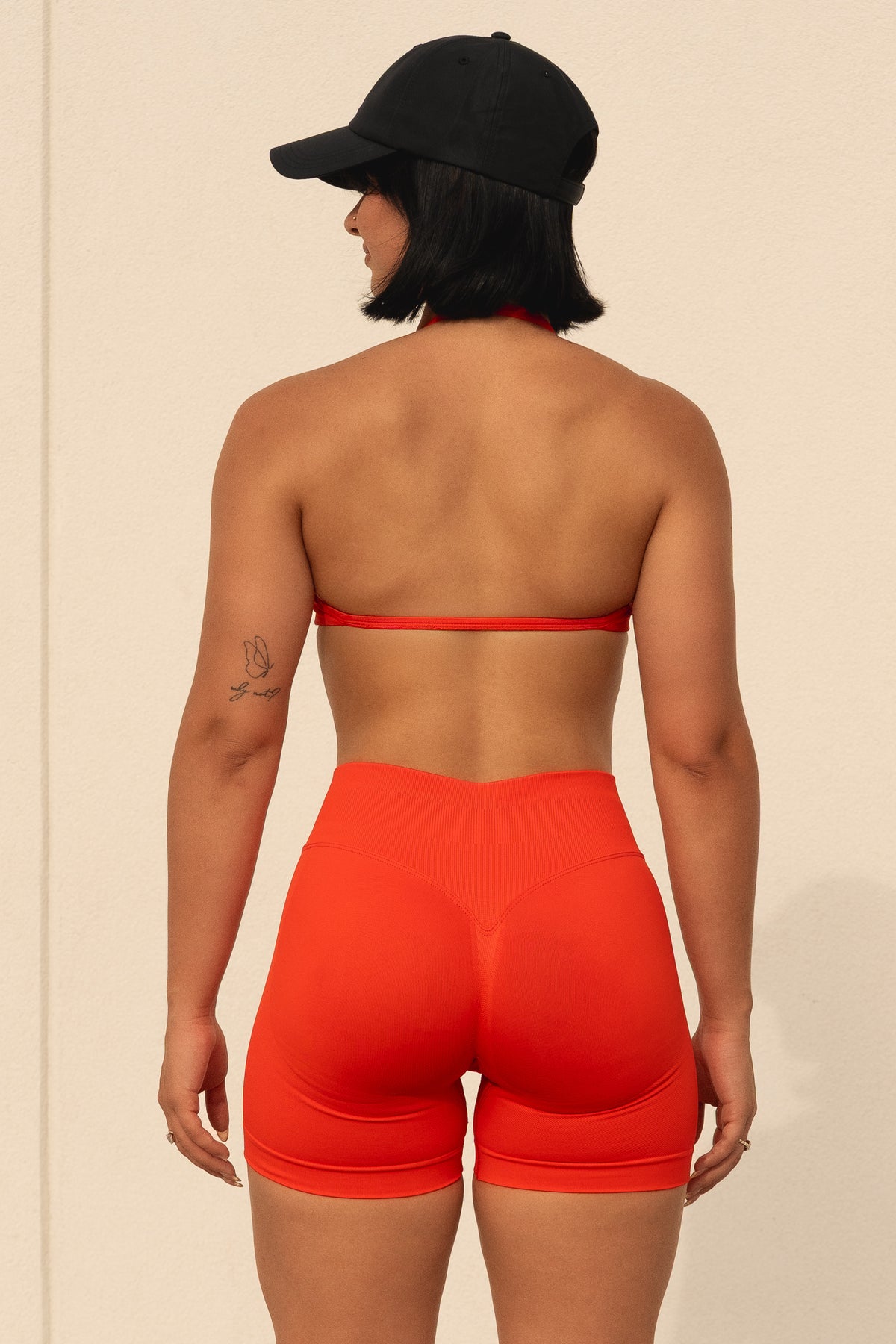 SHAPE MINI SPORTS BRA in poppy orange, image 2