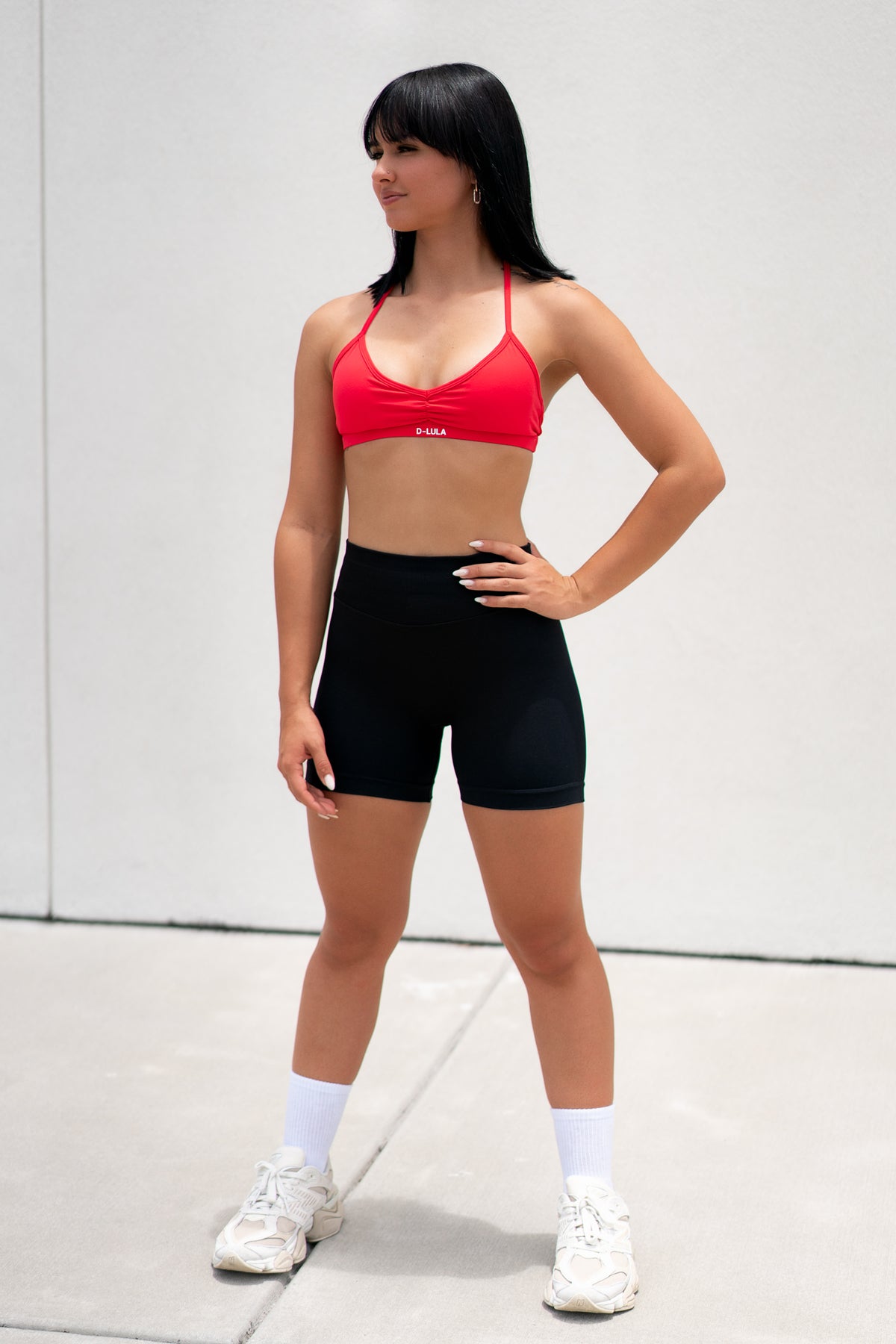 NOVA MINIMAL SPORTS BRA in poppy red, image 5