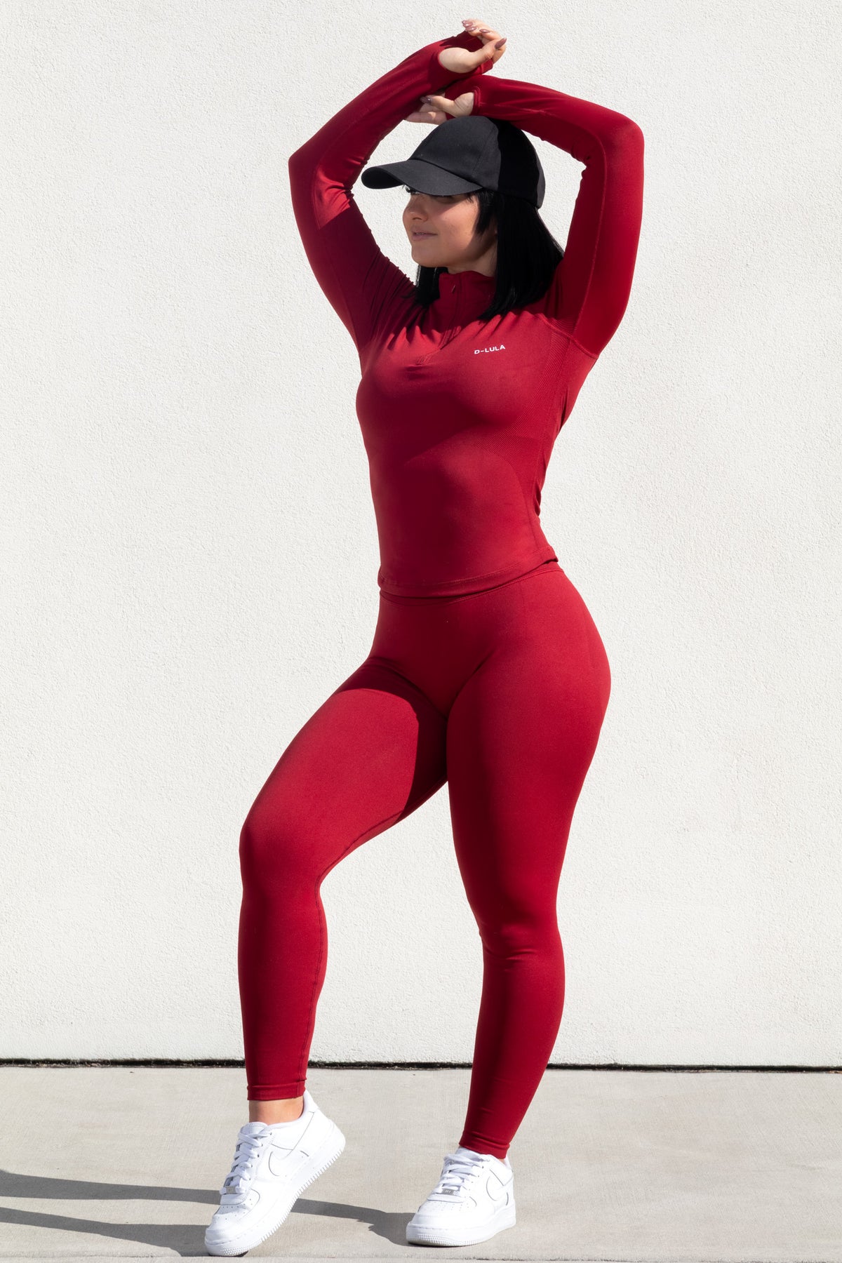 SHAPE HALF ZIP-UP in red, image 5