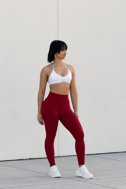 RED SHAPE LEGGINGS - SCRUNCH