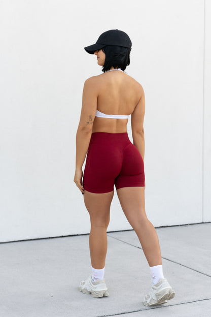 RED SHAPE SHORTS - SCRUNCH