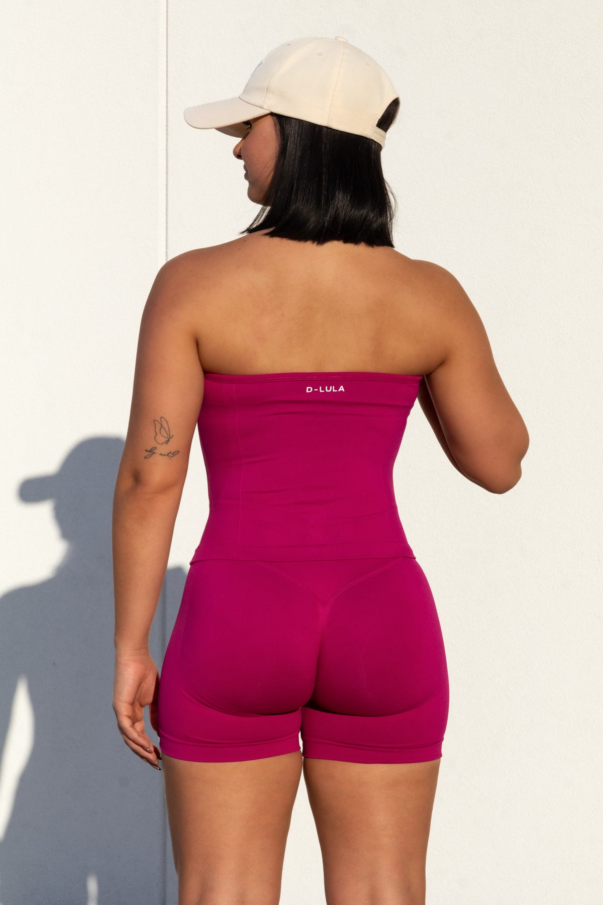 SHAPE LONGLINE TOP in rose, image 2