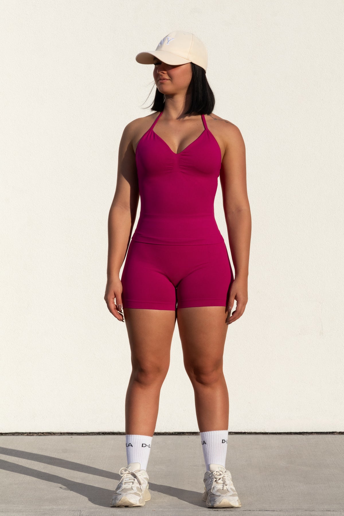 SHAPE LONGLINE TOP in rose, image 5