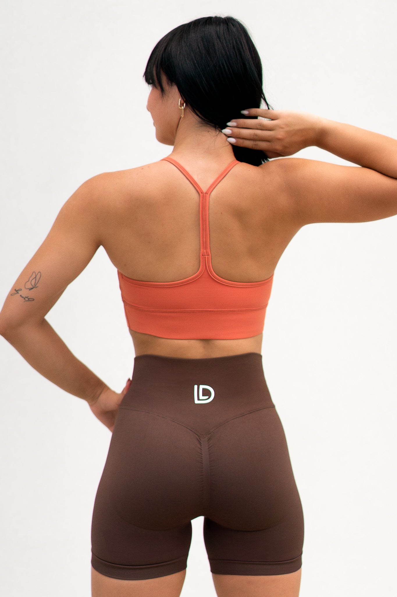 SUNBURST ORANGE SLEEK SPORTS BRA