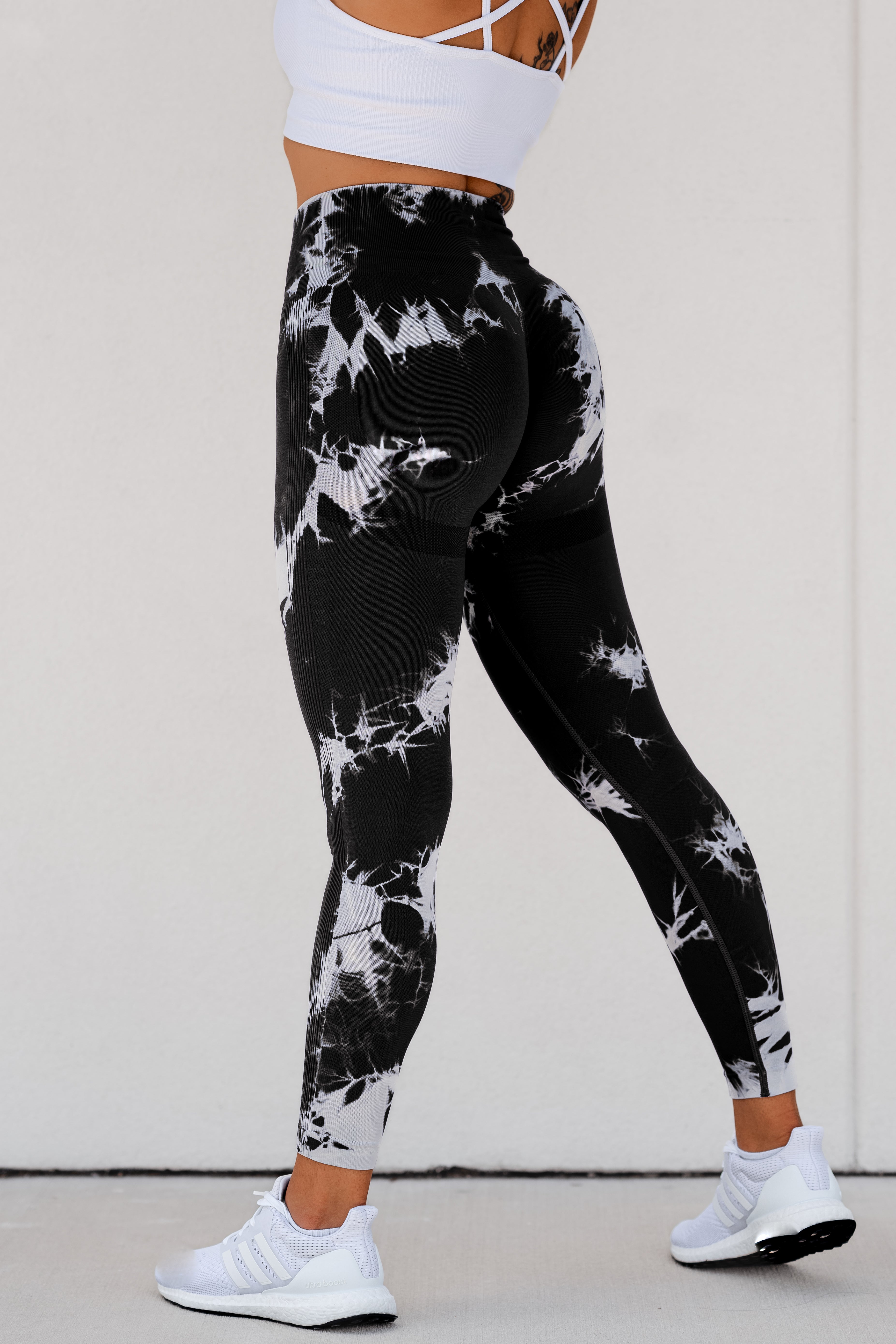 Black tie leggings best sale